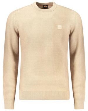 BOSS Round-Neck Knitwear - Neutro
