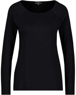 Monari Stylisches Pullover T-Shirt - Schwarz