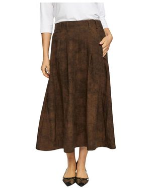 2-Biz Midi Skirts - Marrón