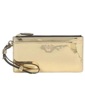Pinko Metall Clutch Tasche Für Frauen - Natur