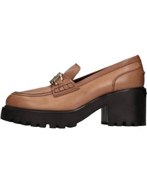 Hogan Schoenen ,Bruin ,Platte Schoenen Bruin