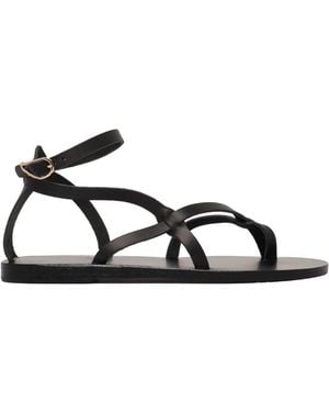 Ancient Greek Sandals Sandalias De Cuero Negro Tomi, Mujer, Talla