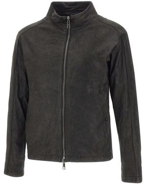 Giorgio Brato Leather Jackets - Zwart