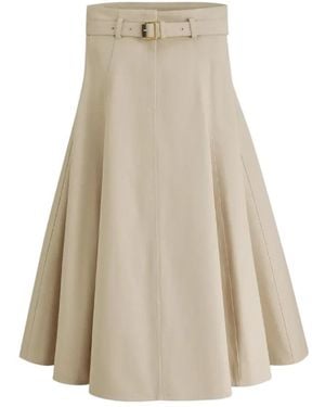Dior Mid-Length Belted Skirt - Natur