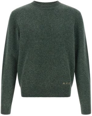 A.P.C. Round-Neck Knitwear - Vert