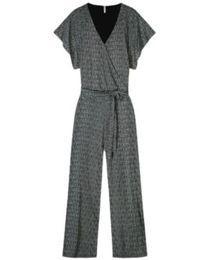 Summum Jumpsuit mit weiten beinen und kimonoärmeln summum - Grau