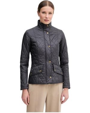 Barbour Flyweight Cavalry Quilted Jacket - Zwart
