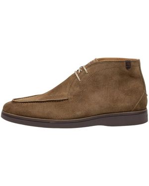 Floris Van Bommel Lace-Up Boots - Marrone