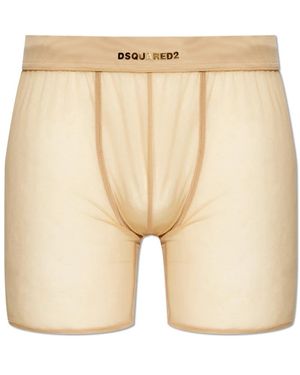 DSquared² Boxers Met Logo - Naturel
