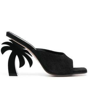 Palm Angels Heeled Mules - Nero