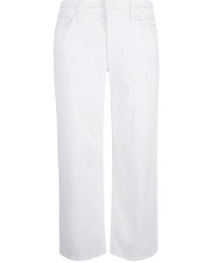 Mother Straight Fit Jeans - White