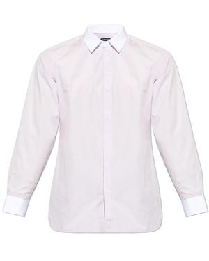 Tom Ford Overhemden ,Paars ,Formal Shirts - Wit