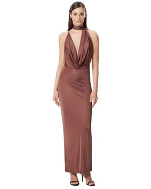 Amazuìn Asymmetrisches Neckholder-Abendkleid - Rot