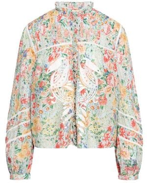 FARM Rio Rendeira Cutwork Blouse Met Lange Mouwen - Wit