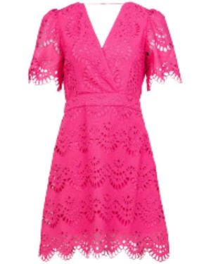 Suncoo Kleedjes ,Roze ,Katoen Chirel Jurk