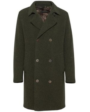 Gimo's Double-Breasted Coats - Green