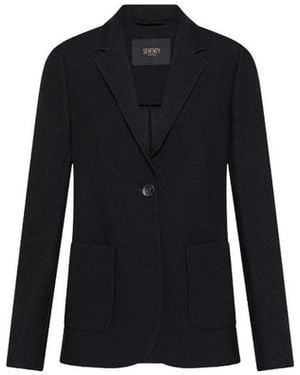 Seventy Slim Fit Einreiher-Jacke - Schwarz