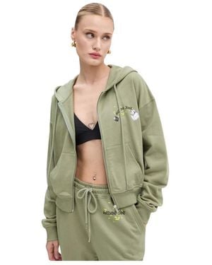 Moschino Zip-Through Hoodie - Groen