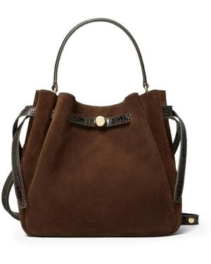 Tory Burch Romy Suede Bucket Bag - Bruin