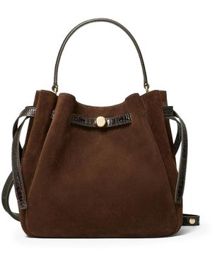 Tory Burch Romy Suede Bucket Bag - Bruin