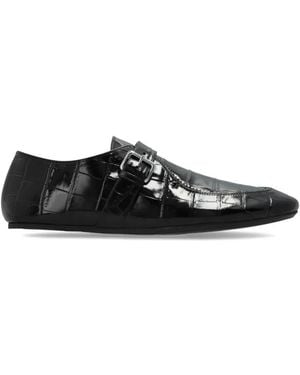 Marni Loafer Mit Krokodilprägung - Schwarz