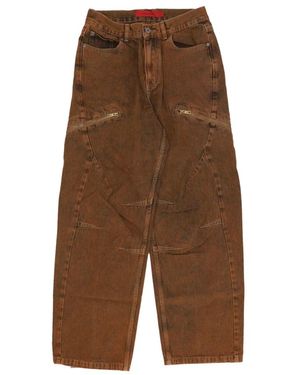 Acupuncture Loose-Fit Jeans - Brown