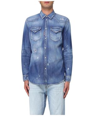 DSquared² Denim Shirts - Azul
