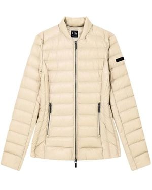 ARMANI EXCHANGE Daunenjacke Slim Fit Aus Leichtem Nylon - Natur