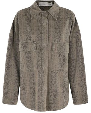 FEDERICA TOSI Denim Jackets - Grey