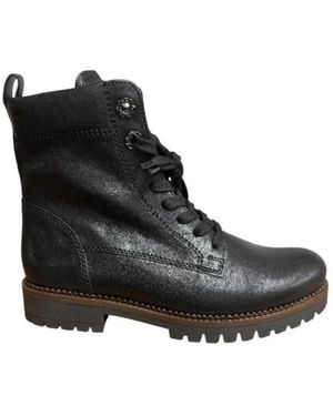 Gabor Lace-Up Boots - Negro