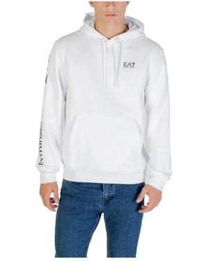 EA7 Kapuzenpullover Mit Ea7 Design - Weiß