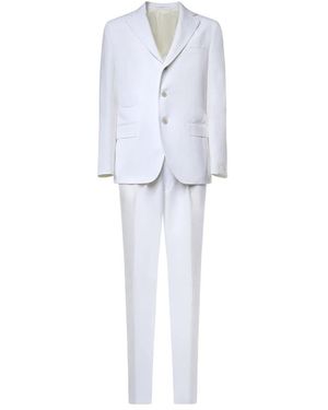 Eleventy Single Breasted Suits - Blanco