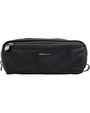 Kiton Pochette Regular Solid - Schwarz