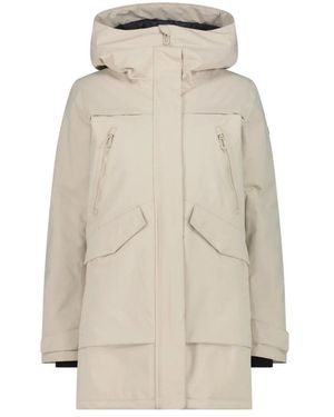 CMP Fitness ,Leer 36K2356 Parka Fix Hood - Naturel