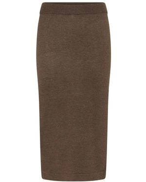 Saint Tropez Midi Skirts - Marrón