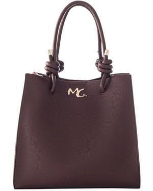 Manila Grace Knoten-Detail Handtasche - Lila