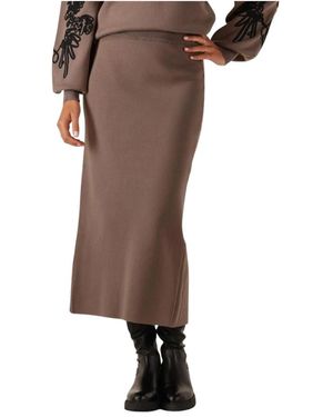 Object Reynard Hw Knit Skirt - Bruin