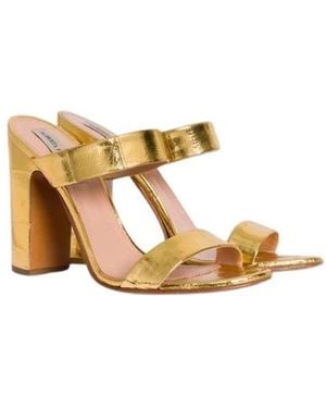 Alberta Ferretti Heeled Mules - Metallic