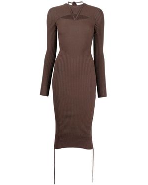 ANDREA ADAMO Midi Dresses - Marrón