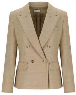 Marella Blazer Doppiopetto Giraffa - Naturel