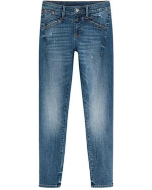 Desigual Jeans ,Blauw ,Denim Denim Skinny Jeans