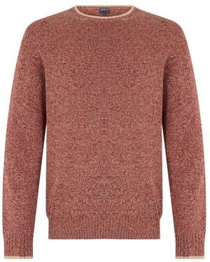 Fedeli Round-Neck Knitwear - Red
