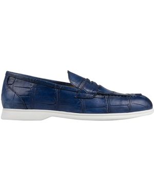 Kiton Crocodile Loafers - Blau