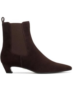 Kazar Wildlederstiefeletten Mit Spitz Zulaufender Nase - Braun