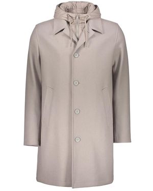 Herno Single-Breasted Coats - Brown