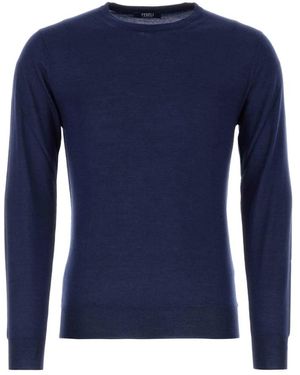 Fedeli Round-Neck Knitwear - Azul