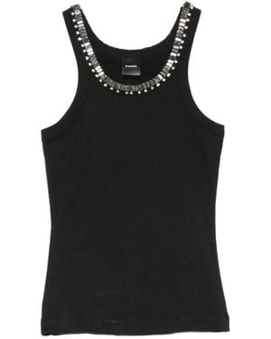 Pinko Mouwloze Tops - Zwart