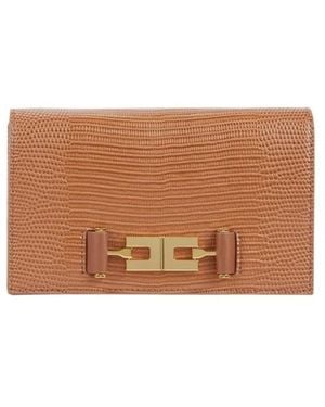Elisabetta Franchi Wallets & Cardholders - Brown