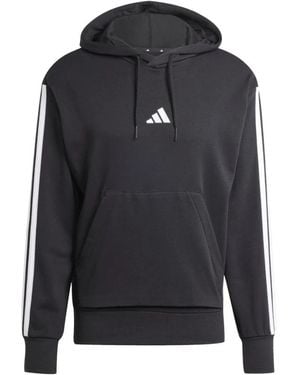 adidas Fitness ,Zwart ,M 3S Ft Hd Sweatshirt - Blauw