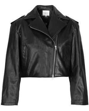Envelope Leather Jackets - Zwart